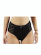 Damen Slip mit Spitze Weiß