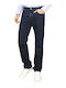 Men's Jeans Pants Elastic Navy Blue