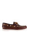 Δερμάτινα Ανδρικά Boat Shoes σε Καφέ Χρώμα