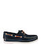 Δερμάτινα Ανδρικά Boat Shoes σε Μπλε Χρώμα
