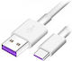 Huawei Ap71 USB 2.0 Cable USB-C male - USB-A Λευκό (4072007) Bulk