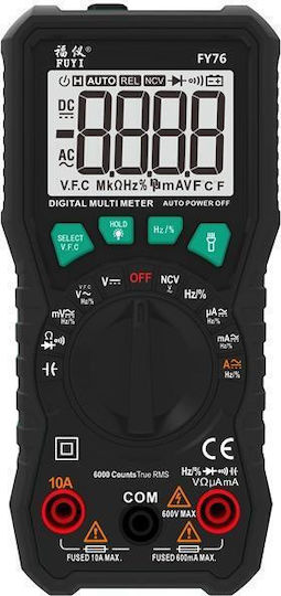 Tele Ψηφιακό Πολύμετρο True RMS με Buzzer με Μέτρηση AC 46121