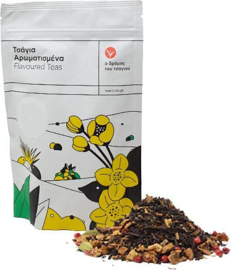 O Dromos tou Tsagiou Schwarz Tee der Kräuter 100gr 1Stück