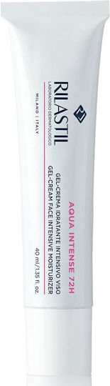 Rilastil Aqua Intense 72-Часов Хидратиращ Гел За Лице За Ден С Хиалуронова Киселина И Церамиди 40ml