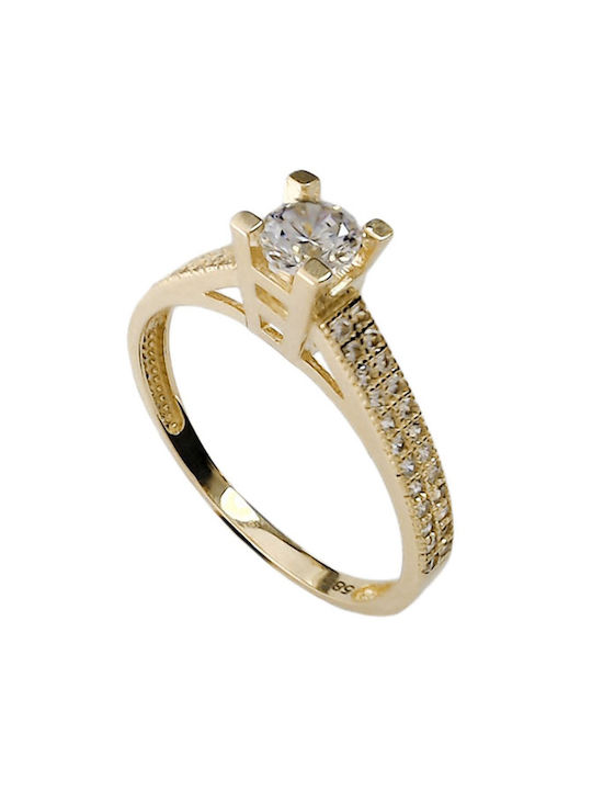 Goldjewels Inel Solitar din Aur 14K