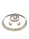 Savvas Design Set mit Halskette aus Weißgold 18K