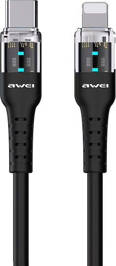 Awei CL-138L USB-C to Lightning Cable 60W Black 1m (MM695428400)