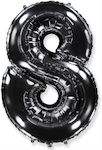 Balloon Foil Number 8 Black