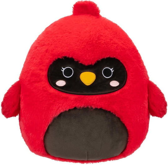 Jazwares Plush Squishmallows Fuzzmallows Cazlan The Cardinal for 3+ Years 30.5 cm