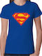 Superman T-shirt Blau Baumwolle
