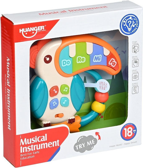 Martin Toys Музикален инструмент Пиано Тукан с музика, светлина и звуци