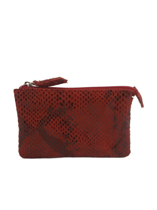 Mybag Key Holder Leather Red Snake