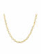 Goldjewels Chain Neck made of Steel Gold-plated Thin Thickness 5.5mm and Length 55cm