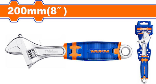 Wadfow French Wrench with Adjustable Opening 30mm and Anti-Slip Handle 203.2mm