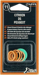 XLTech Mașină de spălat Auto Șaibe de etanșare Carter 10-12-14-16mm pentru Citroen/DS/Peugeot 6buc XLTech Mașină de spălat Auto Șaibe de etanșare Carter 10-12-14-16mm pentru Citroen/DS/Peugeot 6buc