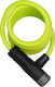 Abus Star Bicycle Cable Lock with Key Green