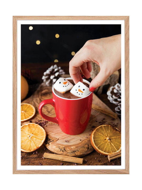 Walls Hot Christmas Chocolate Κάδρο Ξύλινο 40x50cm