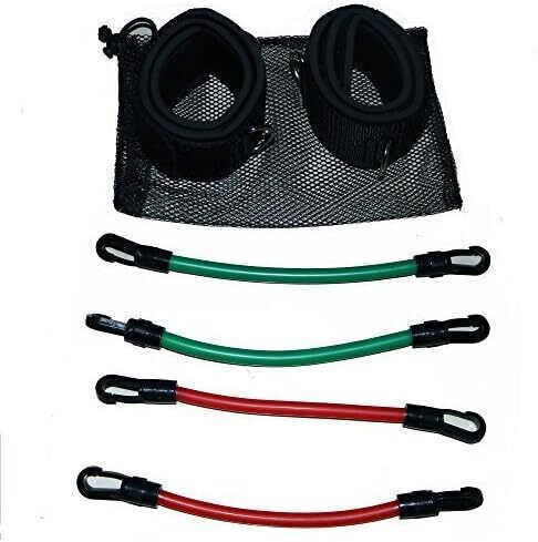 Medicin Kinetic Bands Röhrenförmige Bänder für das Training mit Griffen Set 4Stück Mehrfarbig