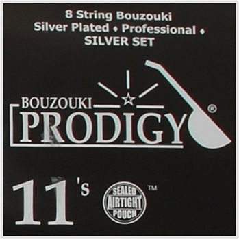 Prodigy Set de Corzi pentru Bouzouki Silver 11s Corzi 4 corzi Bouzouki 11 - 28"