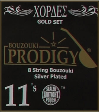 Prodigy Set of Strings for Bouzouki Gold 11s 11 - 28"