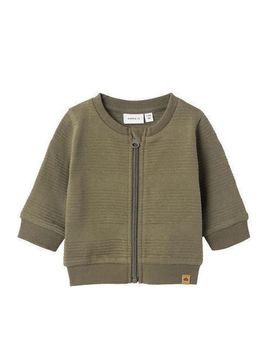 Kids Cardigan Dusty Olive