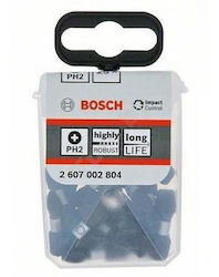 Bosch Σετ 25 Μύτες Κατσαβιδιού Σταυρός