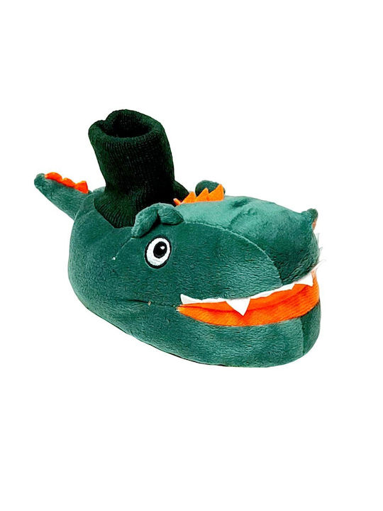 Mad House Kids Slippers Green