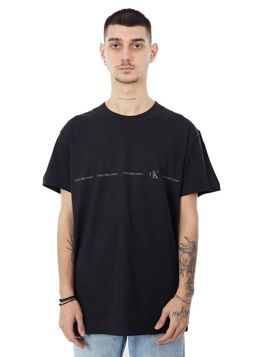 Calvin Klein T-shirt Bărbătesc cu Mânecă Scurtă Negru