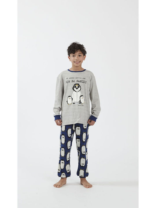 Crazy Farm Kinder-Pyjama Gray