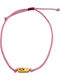 Theodora's Jewellery Γυναικείο Βραχιόλι Μαρτάκι με σχέδιο Ματάκι από Κορδόνι