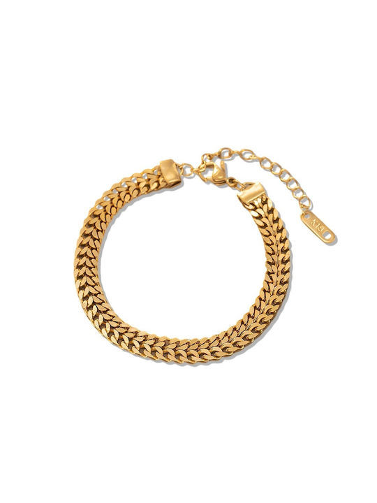 Bracelet made of Steel Gold Plated