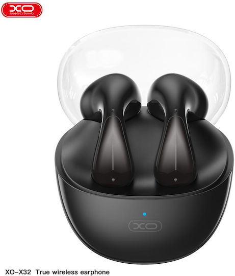 XO X32 Space Bus Earbud Bluetooth хендсфри Слушалки с Кутийка за Зареждане Черен