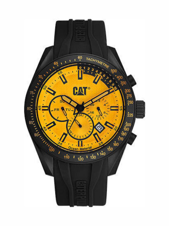 CAT Oceania Men's Watch Battery with Black Rubb...