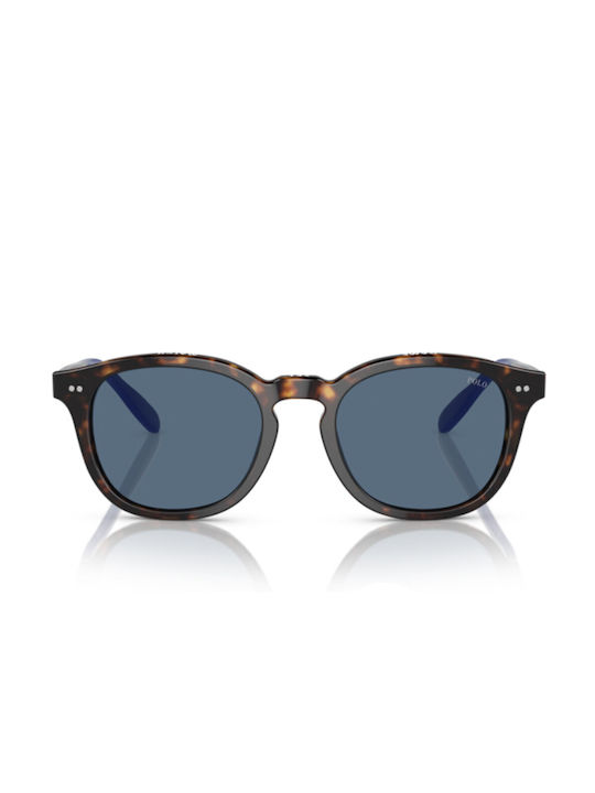 Ralph Lauren Sunglasses with Brown Tartaruga Plastic Frame and Blue Lens PH4206 614580