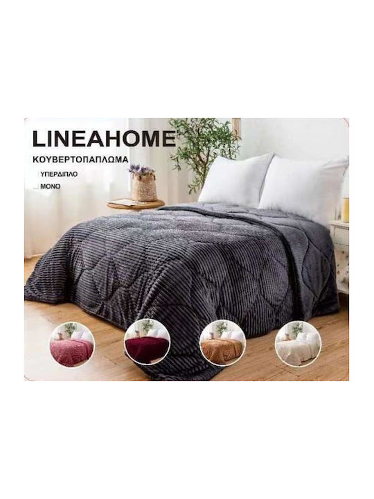 Linea Home Κουβερτοπάπλωμα Διπλό 210x230εκ. Dusty Pink