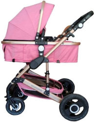 Fiko Wisesonle Adjustable 2 in 1 Baby Stroller Suitable for Newborn Pink 12kg