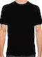 T-shirt Μαύρο Βαμβακερό