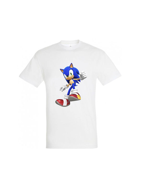 Kids T-shirt White Sonic