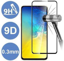 Full Face Tempered Glass Μαύρο (Redmi Note 9)