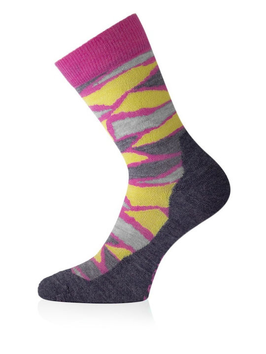 Lasting Merino Sosete Sport Trekking Roz 1 Pereche