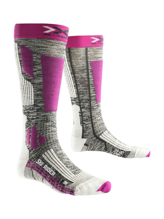 X-Socks Γυναικείες Κάλτσες Σκι & Snowboard Γκρι 1 Ζεύγος