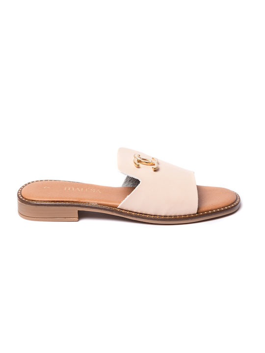 Malesa Women's Flat Sandals Nude