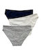 Hana Damen Slip 3Pack Blue