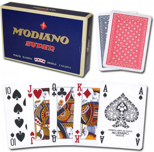 Modiano Ramino Playing Cards Plastic for Poker Red