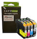 Planetink Πακέτο Συμβατών Μελανιών Εκτυπωτή InkJet Brother LC223XL 50ml Πολλαπλό (Color)