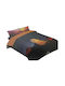 National Geographic Bettbezug-Set Baumwollsatin Einzelbett mit Kissenbezug 160x200 Fn.ng 105 Blue