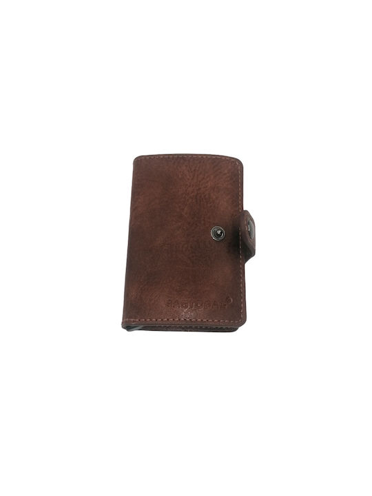 Bag to Bag Men's Card Wallet with RFID Brown