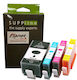 Planetink Pachet Cartușe de Cerneală Compatibile și Recondiționate pentru Imprimante InkJet HP 920XL 100ml Multi (culoare) / Negru