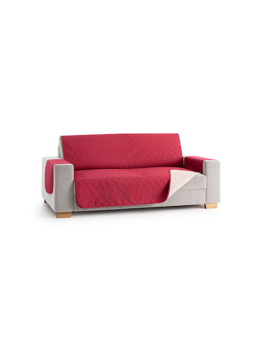 Mc Decor Sumba Waterproof Elastic Cover for Two Seater Sofa Red Beige 130x200cm 1pcs MCL.AK.SUMBA MD KOKKINO