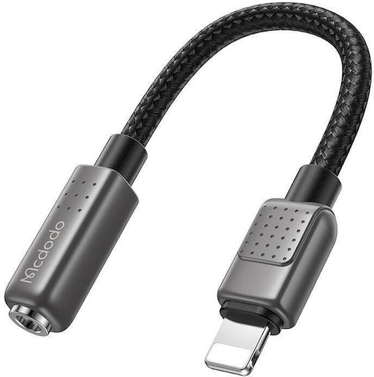 Mcdodo Конвертор Lightning мъжки към 3.5mm женски Черен 1бр CA-5010